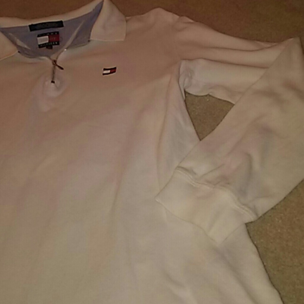 White Tommy hilfiger long sleeve top - Picture 3 of 8